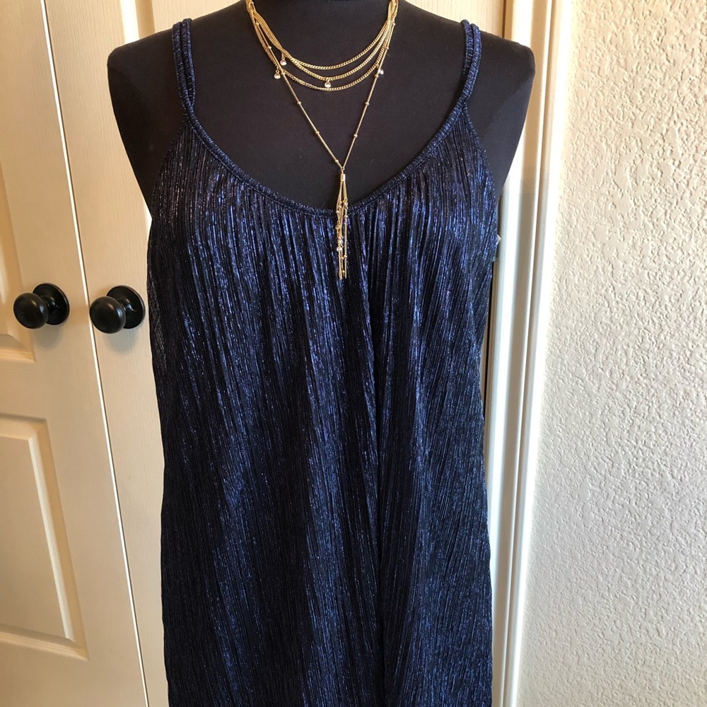Lush Shimmery Navy Blue dress/top